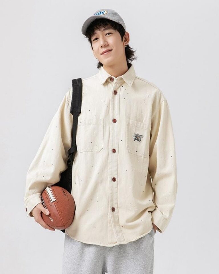 Men's Linen Ecru Shirt