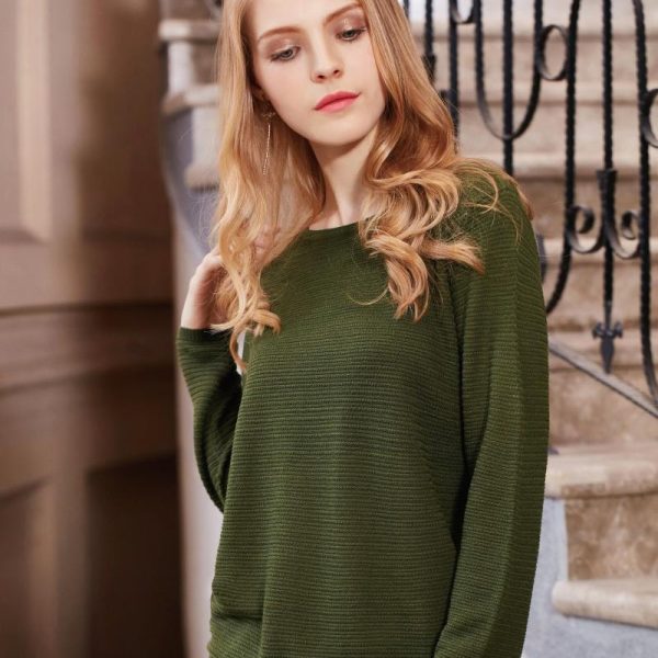 Women's Striped crew neck top