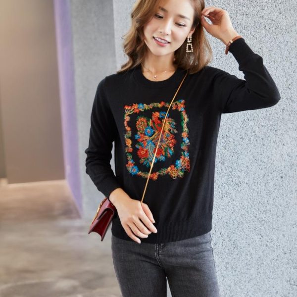 Women's Embroidered Cotton Top